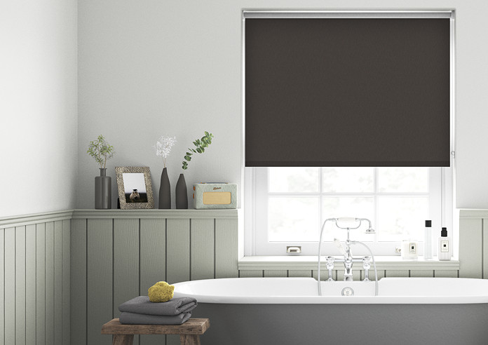 Energy Saving (Blackout), Dark Mahogany - Twist&Fit Roller Blind - Image 3